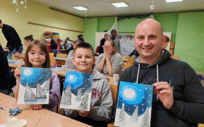 Web – radionica “Paint & tea” u PŠ Kostel