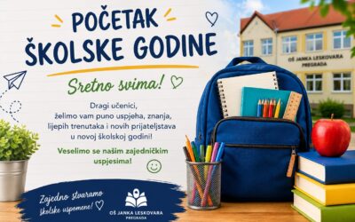 Obavijest o početku školske godine 2026./2027.
